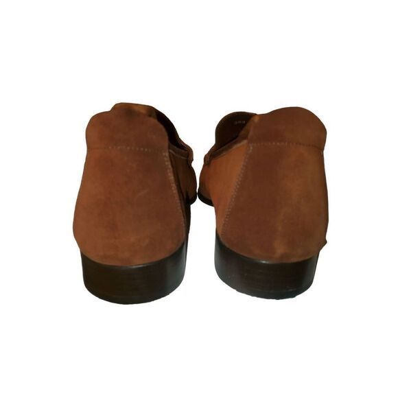 Mens Grenson Hand Sewn Suede Moccasin Penny Loafer Shoes Size 10 US, 43 EU. - Picture 6 of 9